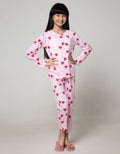 Kidz Too Top - Bottom Pajama Set Long Sleeve Long Pants Full Print Love