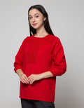 St. Yves Long Sleeve Blouse Top Lace