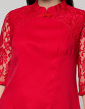 St. Yves Short Sleeve Midi Dress Lace
