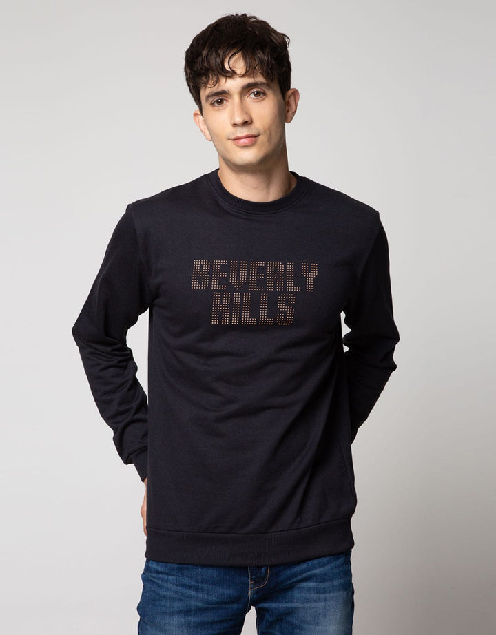 Details Long Sleeve Solid City Theme Beverly Hills Sweatshirt