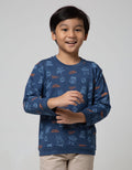 Little M Sweater Terry Fullprint Monster