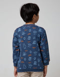 Little M Sweater Terry Fullprint Monster