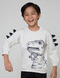 Little M Dino Cucuk Zipper Sweater