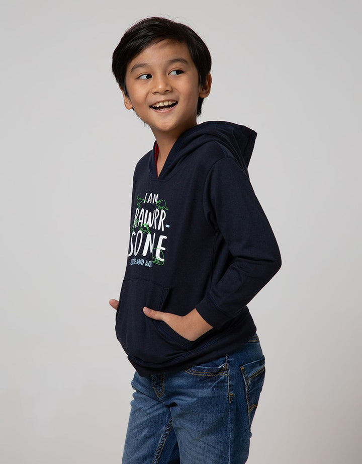 Little M Dino I'M Roarsome Hoodie Sweater