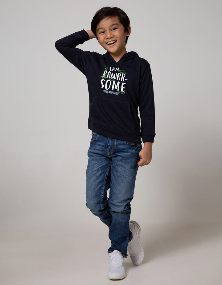 Little M Dino I'M Roarsome Hoodie Sweater