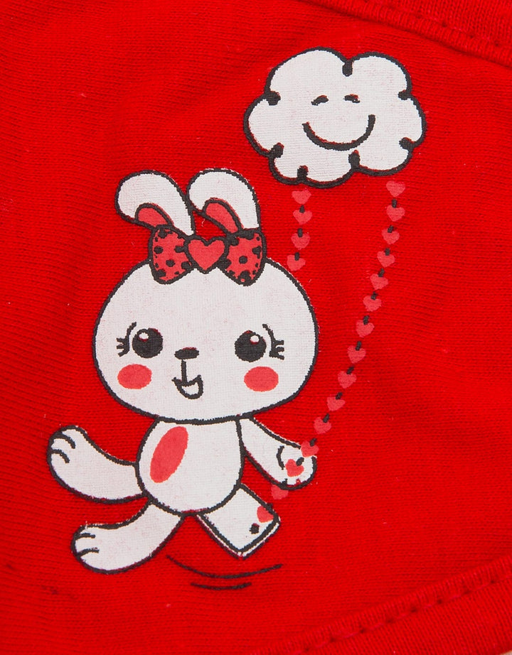 Little M Rabit Print Girls Mask