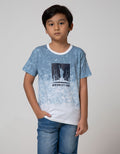 Little M Short Sleeve Tshirt Fullprint Tie Dyed