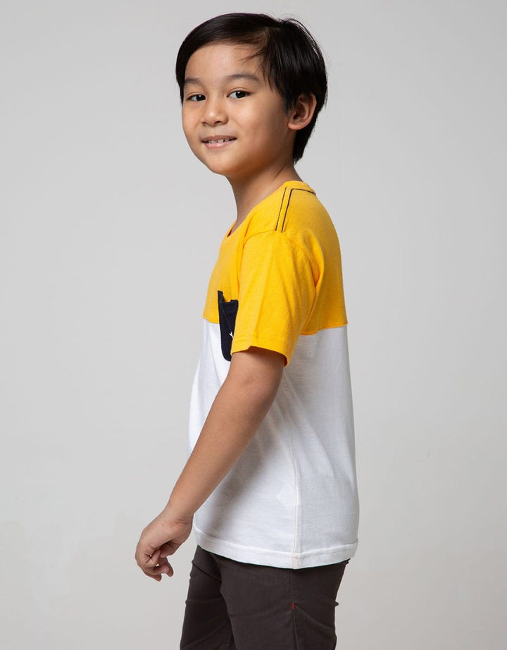 Little M Short Sleeve T-Shirt Cut N Sewn Ship Print Pockets