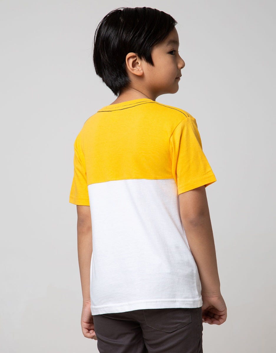 Little M Short Sleeve T-Shirt Cut N Sewn Ship Print Pockets