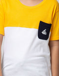 Little M Short Sleeve T-Shirt Cut N Sewn Ship Print Pockets