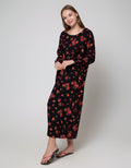 St. Yves Long Sleeve Maxi Dress Diana Rose