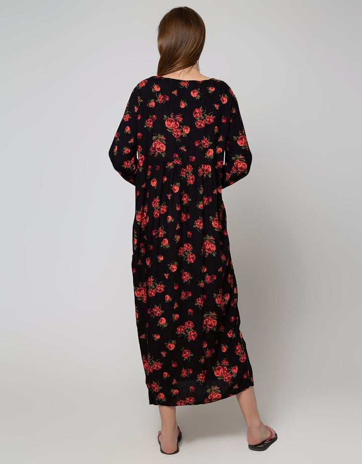 St. Yves Long Sleeve Maxi Dress Diana Rose