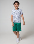 Little M Short Sleeve T-Shirt Fullprint Animal Superhero