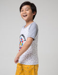 Little M Short Sleeve Raglan T-Shirt Fullprint Cubic Play Smart