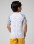 Little M Short Sleeve Raglan T-Shirt Fullprint Cubic Play Smart