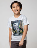 Little M Short Sleeve T-Shirt Sequin Dino Nyc