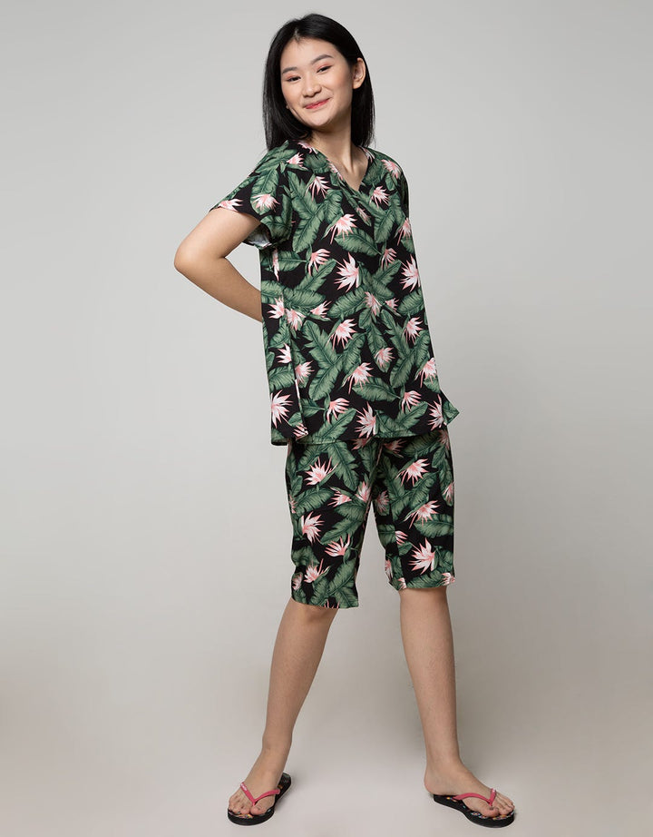 St. Yves Short Sleeve Pyjama Capri