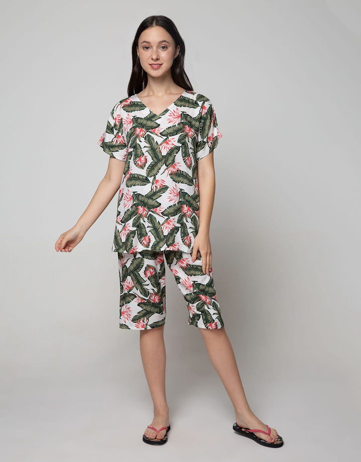 St. Yves Short Sleeve Pyjama Capri