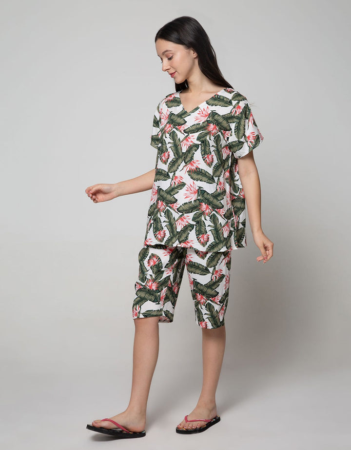 St. Yves Short Sleeve Pyjama Capri