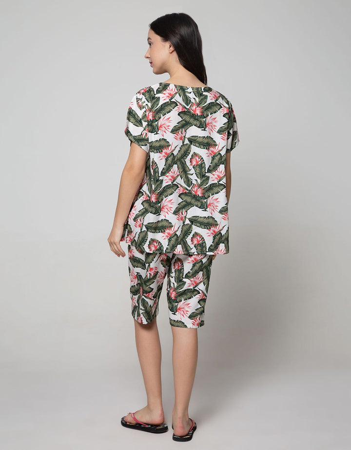 St. Yves Short Sleeve Pyjama Capri