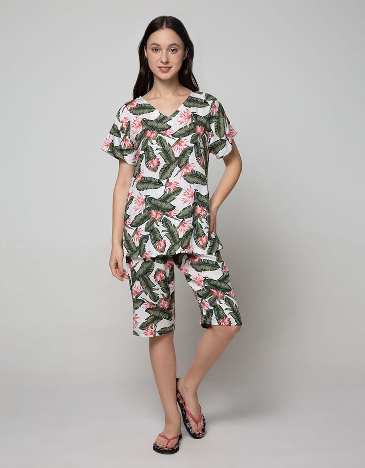 St. Yves Short Sleeve Pyjama Capri
