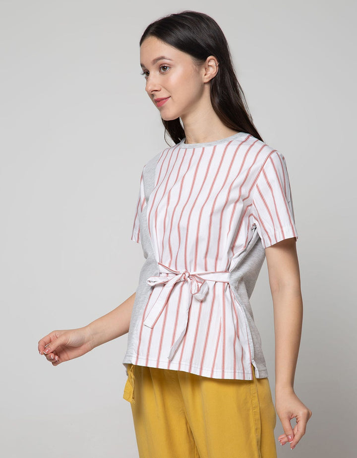 Connexion Short Sleeve Blouse Baby Terry Comb