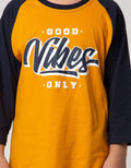 Nevada Kids Top Long Sleeve T-Shirt Raglan Good Vibes