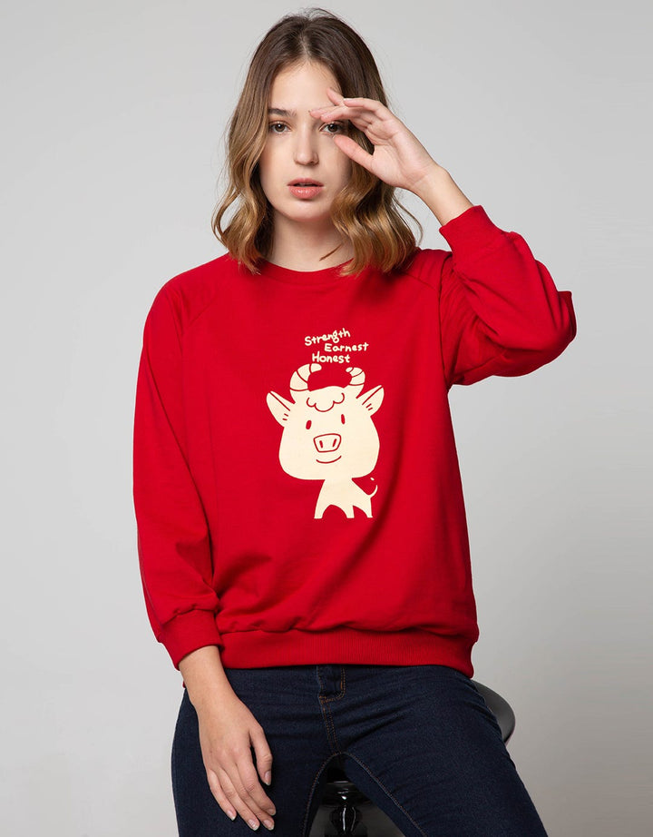 Nevada Sweatshirt Cny Ox Flocking