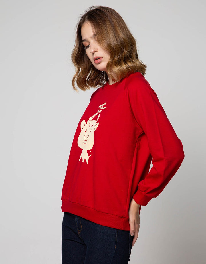 Nevada Sweatshirt Cny Ox Flocking