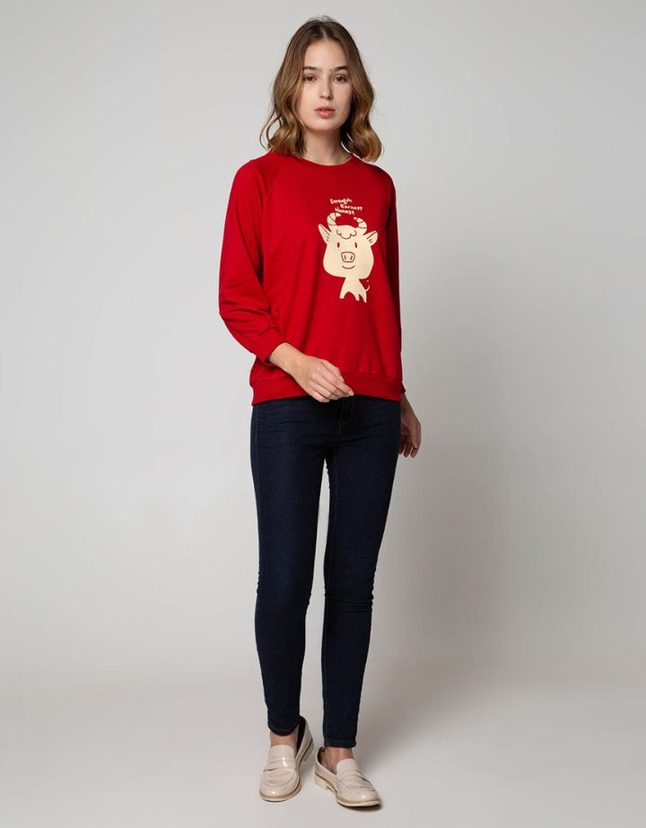 Nevada Sweatshirt Cny Ox Flocking