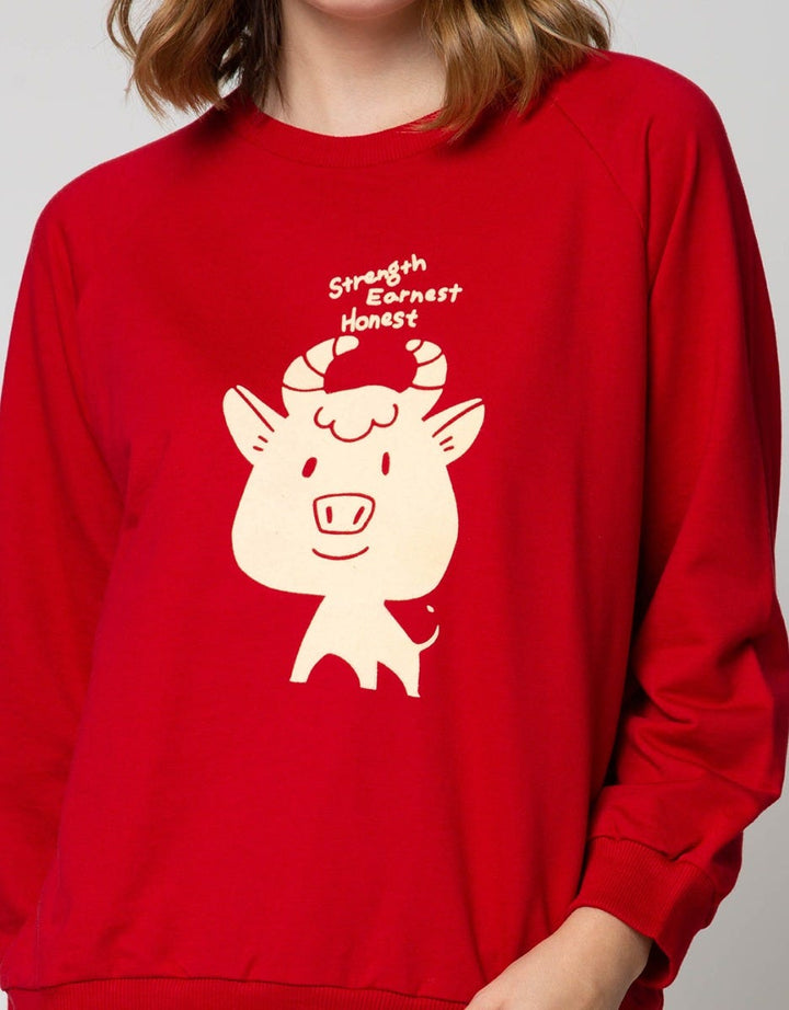 Nevada Sweatshirt Cny Ox Flocking