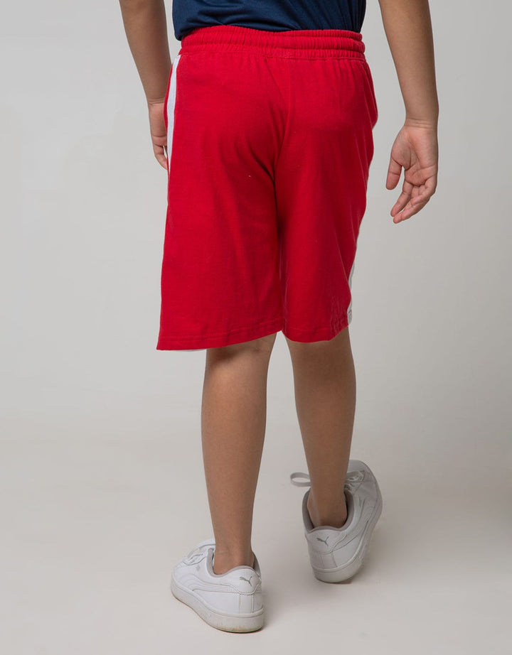 Little M Short Pants Knit Sj Cut N Sewn Embroidered Astro Tiger