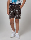 Little M Short Pants Woven Fullprint Car Rib