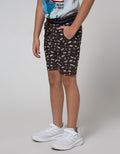 Little M Short Pants Woven Fullprint Car Rib