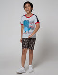 Little M Short Pants Woven Fullprint Car Rib