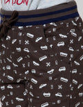 Little M Short Pants Woven Fullprint Car Rib