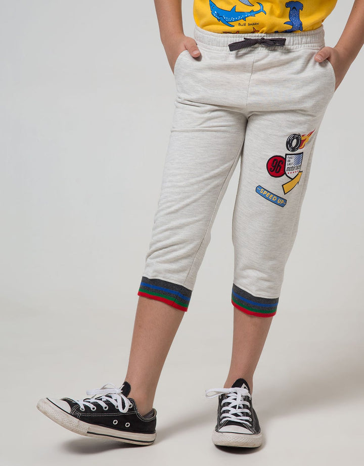 Little M Jogger Long Knit Terry Racing