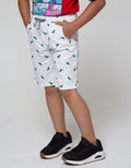 Little M Short Pants Woven Basic Dino Double Rib