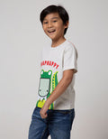 Little M Short Sleeve T-Shirt Croco Snap Happy Flip