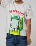 Little M Short Sleeve T-Shirt Croco Snap Happy Flip