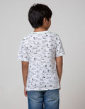 Little M Short Sleeve T-Shirt Fullprint Shark
