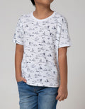 Little M Short Sleeve T-Shirt Fullprint Shark