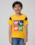 Little M Short Sleeve T-Shirt Cut N Sewn Mesh Dino