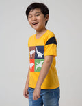 Little M Short Sleeve T-Shirt Cut N Sewn Mesh Dino