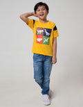 Little M Short Sleeve T-Shirt Cut N Sewn Mesh Dino