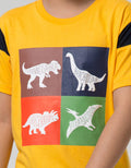 Little M Short Sleeve T-Shirt Cut N Sewn Mesh Dino