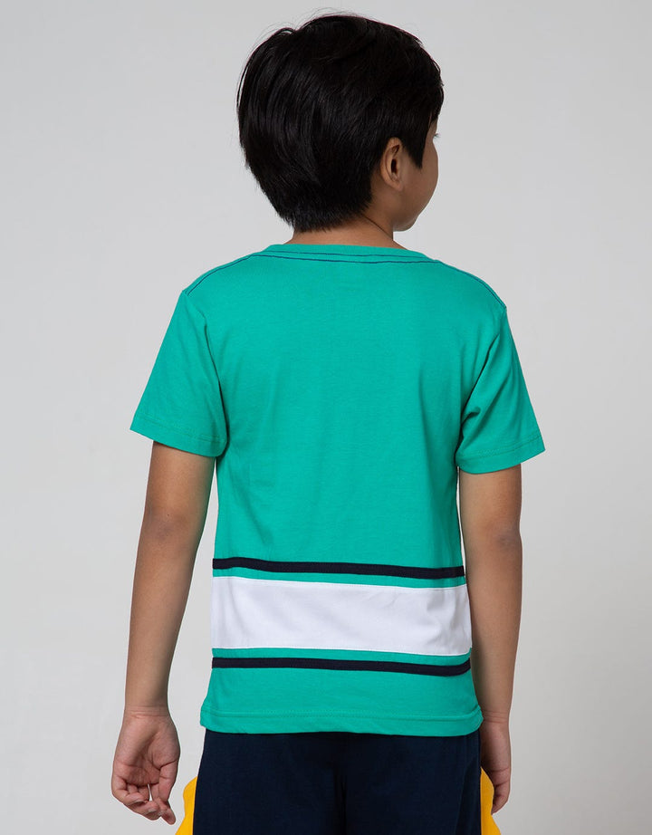 Little M Short Sleeve T-Shirt Cut N Sewn Mesh Dinosaurs