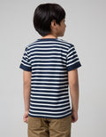 Little M Short Sleeve T-Shirt Stripe Croco Kantong