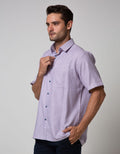 Stanley Adams Short Sleeve Shirt Check Regular Point Collar