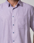 Stanley Adams Short Sleeve Shirt Check Regular Point Collar